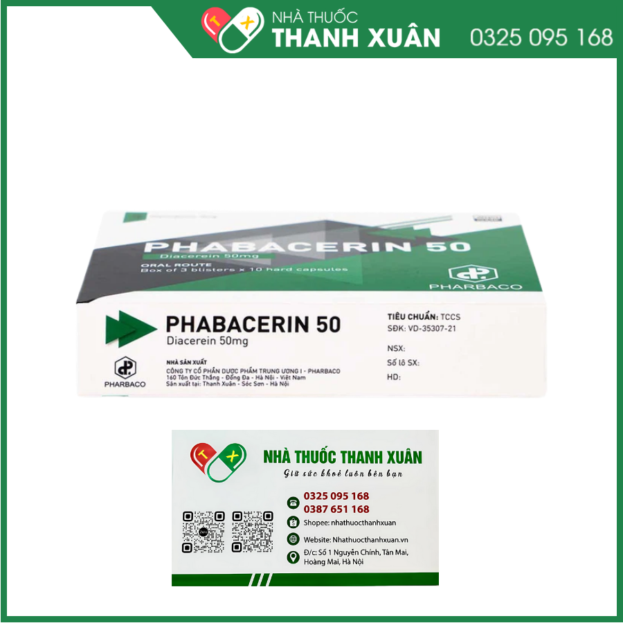 Phabacerin 50 điều trị thoái hóa khớp
